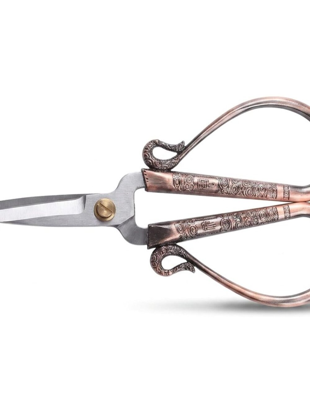 6.3 Inches Vintage Style Stainless Steel Auspicious Clouds Scissors